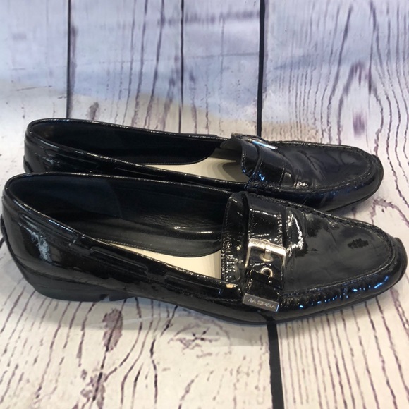 Via Spiga black patent loafers flats Women's size 9.5 - Picture 4 of 6